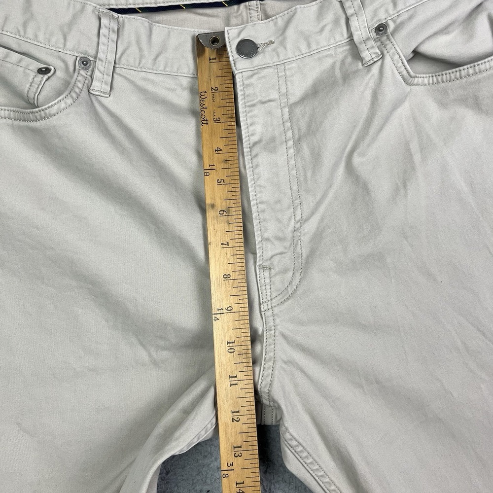 Polo Ralph Lauren Mens Varick Slim Straight Khaki Tan Jeans Size 40x32 - Picture 9 of 11